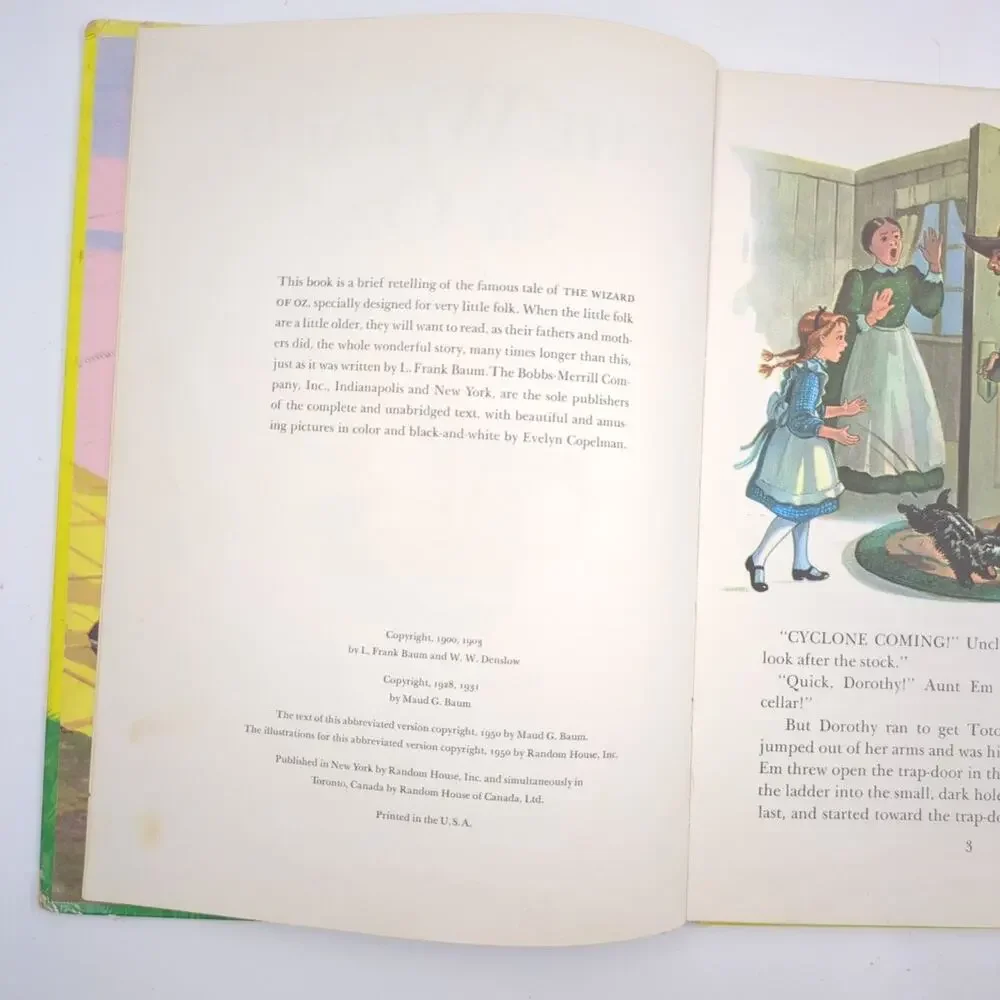 Wizard of Oz L. Frank Baum 1950 Allen Chaffee Adaptation Anton Loeb Illus